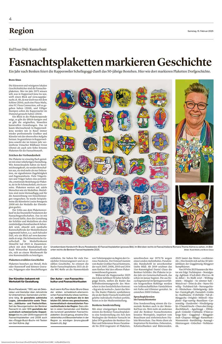 cover LZLZ re KulTour 94 Fasnachtsplaketten