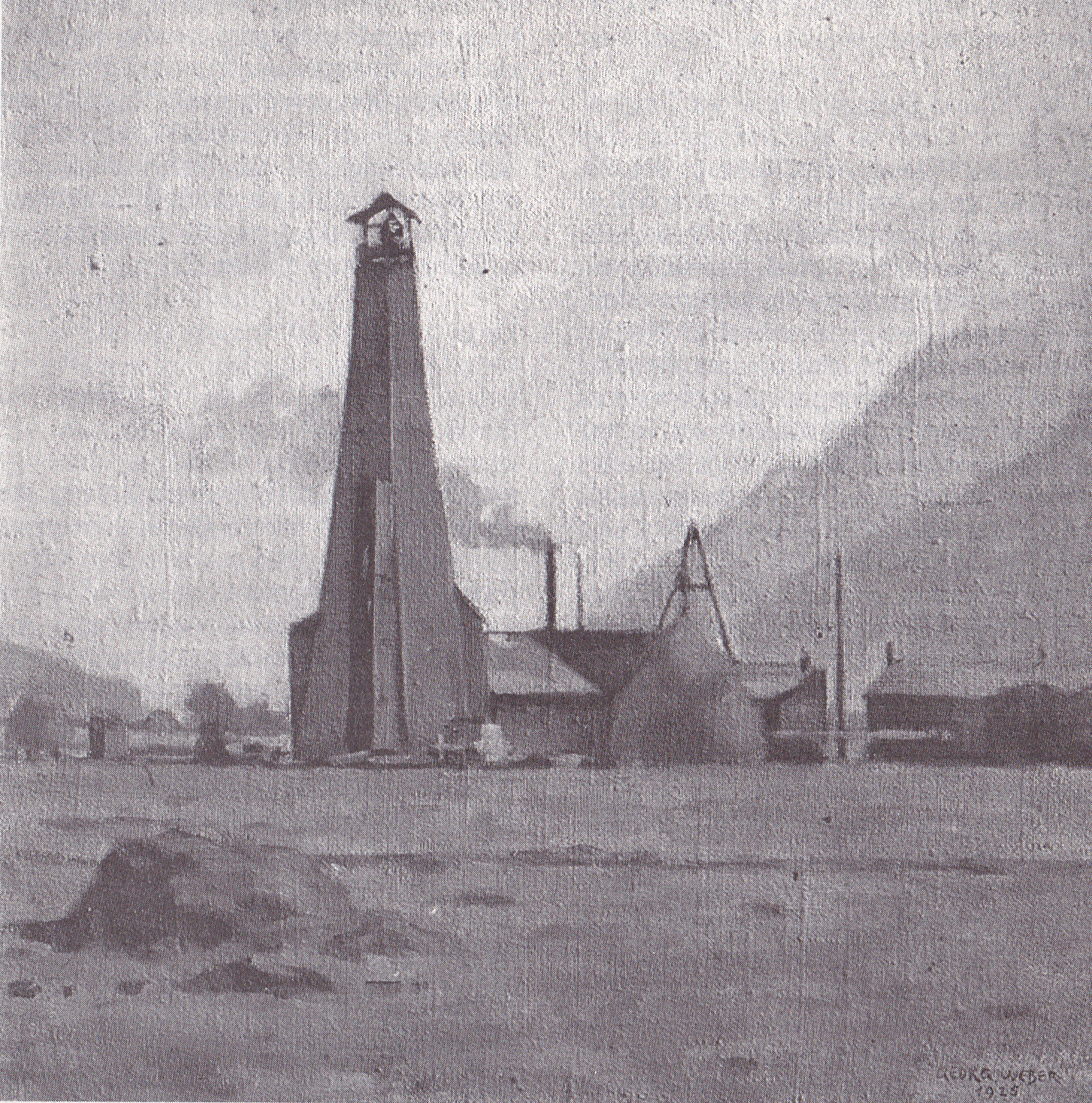 Oelturm in Linthebene 1925